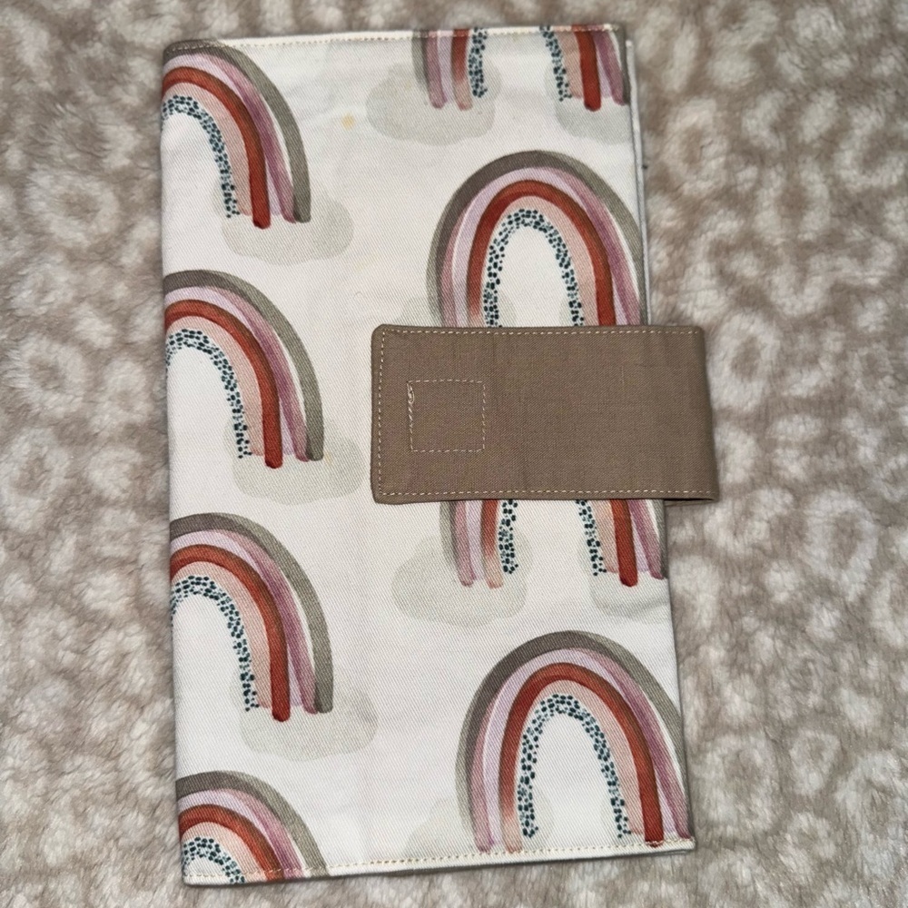 Rainbow Diaper Clutch with Velcro Strap Closure